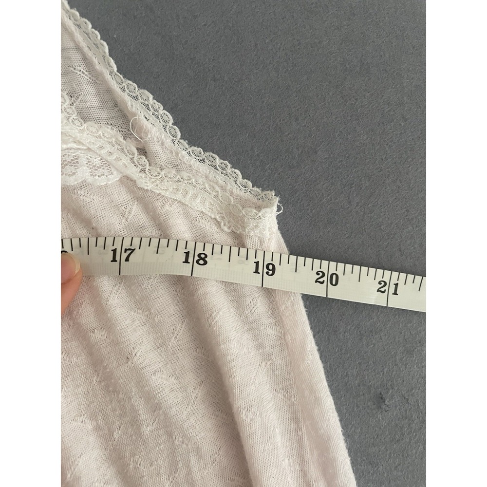 Vintage Christian Dior Long‎ Nightgown M/L Pale Pink Sleeveless Cottage Feminine - Picture 16 of 16